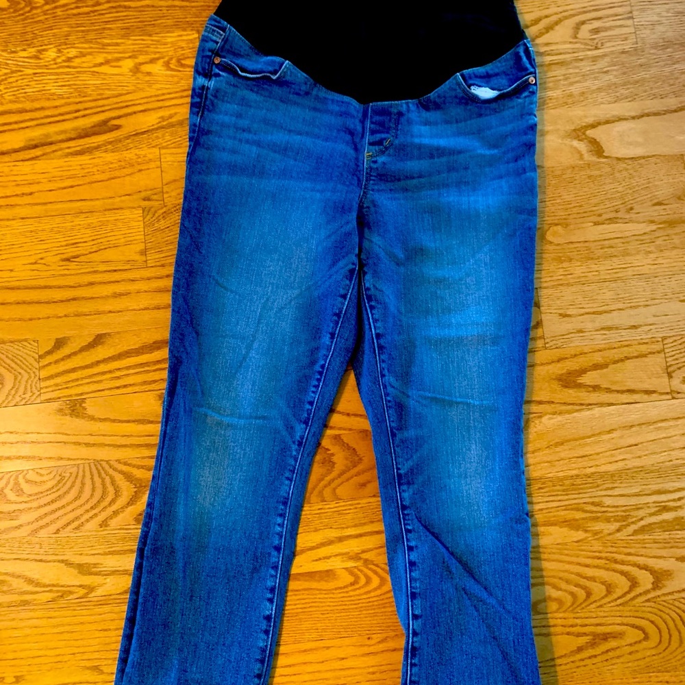 Loft Maternity Full Panel Jean Capris